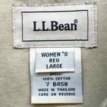 L.L.BEAN Woman’s コットンジャケット Lサイズ ベージュ系 エルエルビーン_画像3