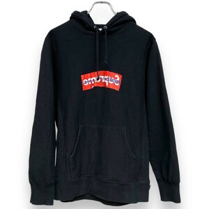 SUPREME × COMME DES GARCONS SHIRT Box Logo Hooded Sweatshirt Mサイズ ブラック シュプリーム コムデギャルソンシャツ パーカー