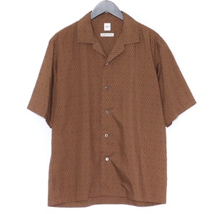 Такео кикучи мужская рубашка 3 коричневая рубашка BJ070-88063 TakeShi Kikuchi Brown Root