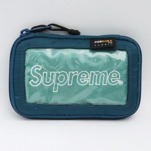 SUPREME 19AW CORDURA Small Zip Pouch ブルー シュプリーム コーデュラナイロンスモールジップポーチ バッグ