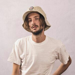 H.W.DOG エイチタブリュードッグ Rose Bucket Hat ローズバケットハット ベージュ 薔薇ワッペン 帽子 コーデュロイ