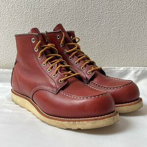 REDWING レッドウィング USA製 9106 6inch Moc Toe 6インチ モックトゥ レースアップレザーワークブーツ 27.5cm 