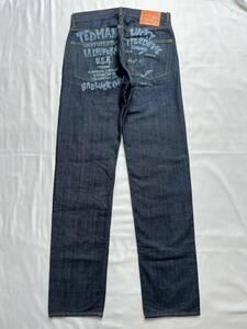 Ted Company テッドカンパニー TEDMAN テッドマン 美品 HIP ART JEANS ヒップアートジーンズ 濃紺 デニムパンツ レーザー抜染 33×34