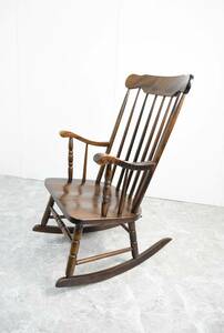 飛騨の家具　ヒダ　ダイネット　ロッキングチェア　揺りいす　木製　アンティーク　レトロ　rocking chair