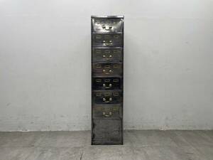 T4803* rare * american Vintage *Drawer*Metal Filing Cabinet* metal *Vintage* in dust real 