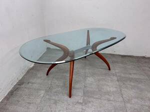 T4663☆展示極美品☆アクタス☆porada☆ポラダ☆RETRO 2 TABLE☆ダイニングテーブル