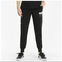 PUMA（プーマ）レベル パンツ CL TR（585751）サイズXL　スウェットパンツ サッカー フットサル ランニング スウェット メンズ　ブラック_画像4