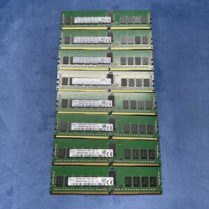 美品 完動品 SK hynix 2Rx8 PC4-2400T-RE1-11 ECC 16GB 8枚セット 計128GB DDR4 Serverメモリ No.2
