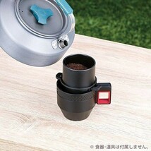 コーヒー メーカー アウトドア セット 手動式 ミル ドリッパー マグカップ 2個 コーヒー器具 コップ 粗挽き 細挽き 調節_画像3