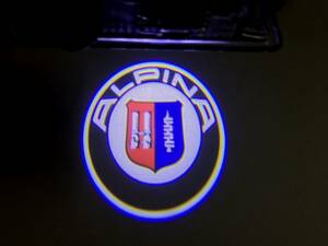 【超綺麗】BMW ドア LED カーテシー ALPINA アルピナ ロゴ E60E61E65E85E66E90E92F01F10F12F30F32 F06 F13 