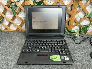 【送80サイズ】IBM　ThinkPad 240 2609-45J　Cel-400MHZ/128MB/HD消去済/通電OK/ROM起動OK/LCDムラ有