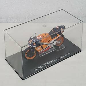 0208-232■ディアゴスティーニ ホンダ HONDA NSR500 ALEX CRIVILLE 1999 1/24 チャンピオンバイクコレクション 模型 パーツ未確認 現状品 