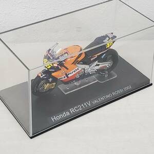 0208-238■ディアゴスティーニ ホンダ HONDA RC211V VALENTINO ROSSI 2002 1/24 チャンピオンバイクコレクション パーツ未確認 現状品 