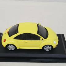 0208-270■デルプラド フォルクスワーゲン volkswagen NEW BEETLE イエロー 1/43 ミニカー 模型 パーツ未確認 現状品_画像3