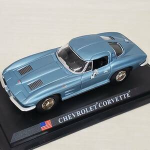 0208-287■シボレー CHEVROLET CORVETTE デルプラド 1/43 世界の名車 コレクション ミニカー 模型 パーツ未確認 現状品