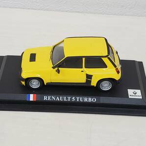 0208-291■ルノー RENAULT 5 TURBO イエロー デルプラド 1/43 世界の名車 コレクション ミニカー 模型 パーツ未確認 現状品の画像2