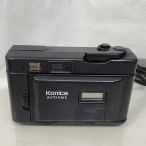 0228-218□コニカ KONICA フィルムカメラ EFJ AUTO DATE HEXANON F4 36㎜ ケース付 動作未確認 ジャンク ※簡易梱包の画像3