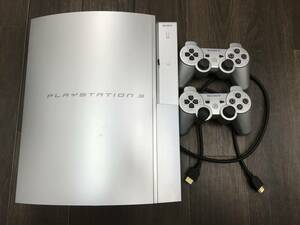 0213-03◆ジャンク PLAYSTATION 3 PS3 本体,ワイヤレスコントローラー 2点,HDMI ケーブル まとめて 通電・動作未確認 簡易梱包