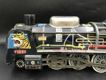 0221-09◆DAIYA ブリキ 機関車 Tiger Train タイガートレイン 約47.5cm 寺井商店 ダイヤ 昭和レトロ 当時物 ビンテージ 汚れあり_画像3