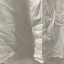 ya187 NISSAN 長袖シャツ ユニフォームウエア ホワイト 白 メンズ 3L 襟に汚れあり。_画像5