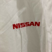 ya186 NISSAN 長袖シャツ ユニフォームウエア ホワイト 白 メンズ 3L_画像4