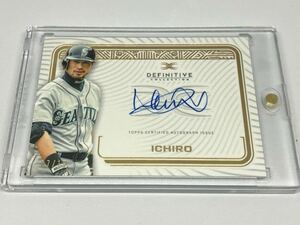 高級版希少15シリ！　イチロー　直筆サインカード　Topps Definitive