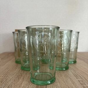 YC）バカルディ　ヘルテージ300 ガラスコップ グラス 昭和レトロ 6個セット