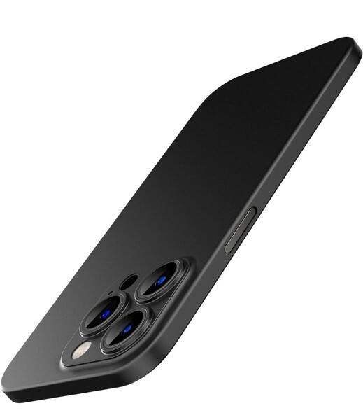 ER-71@JEDirect 超薄型 (0.35mm薄さ) iPhone 14 Pro ケース 6.1インチ専用 カメラレンズ 保護カバー 軽量 マット質感 PPハード ブラック