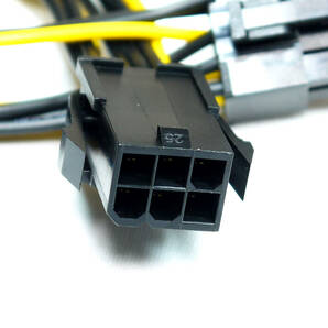 送料無料【2本セット/新品】PCI Express 電源変換ケーブル 6PIN(メス) → 8PIN(オス) 長さ約15.5cm 追跡可能ネコポス/ゆうパケット発送の画像3