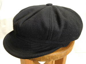 USA製★NEW YORK HAT ニューヨークハット Spitfire スピットファイア キャスケット WOOL ウール 黒★サイズ Large