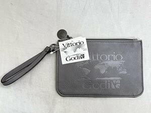 新品★未使用品☆Vittorio Godi ヴィットリオゴーディ　ポーチ ☆グレー★