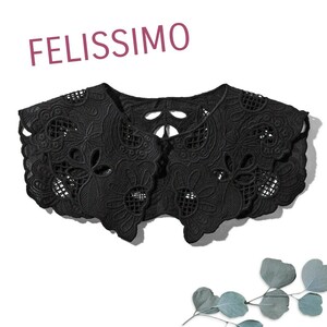 フェリシモ(FELISSIMO)/MEDE19F/かわいい☆刺しゅうレース襟