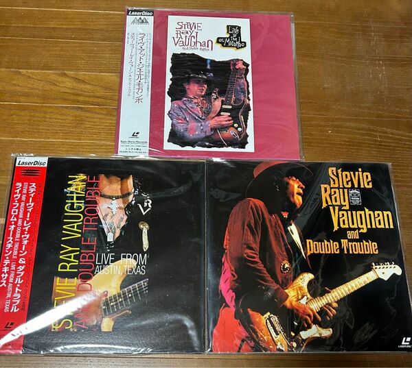 STEVIE RAY VAUGHAN LD 3枚セット。日本盤、帯、ライナー付き美品。