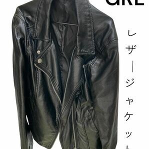 GRL ライダースジャケット レザージャケット 黒 ブラック S おまとめ800円