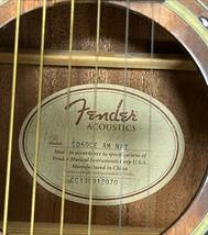 #18980 FENDER 美品 フェンダー製アコースティックギター ハードケース付_画像4