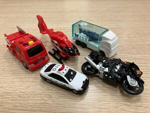 ＃18198A トミカ TOMICA ★パトカー・海遊館 ジンベエザメ・消防車・ヘリコプター★ トミー TOMY/黒バイク ミニカー　子供のおもちゃ