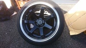 単品 17インチ 9.5j 225/45 origin sr-7 オリジン 5穴 pcd114.3 ＋15 ホイール 1本 9.5jj s13 s14 s15