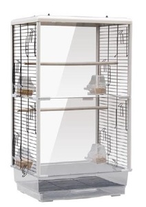  large bird cage / both sides clear type wire‐netting window pet. ..( gauge cage bird gauge bird small shop bird basket se regulation parakeet hand riding parakeet parrot )