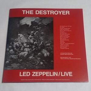 ★LED ZEPPELIN「THE DESTROYER」3CD　LPサイズジャケット　EMPRESS VALLEY　レッド・ツェッペリン