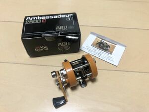 非売品　ABU Garcia 100周年記念ミニリール　アンバサダー2500c ambassadeurリール アブ　アブガルシア　レア　希少　リール　ミニチュア