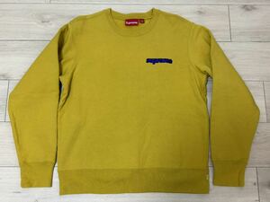 【美品】Supreme Connect Crewneck Sweatshirt Sサイズ Mustard 2018FW シュプリーム コネクト クルーネック スウェット マスタード 黄