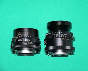 マミヤ中判カメラ　RB67用レンズ　SEKOR　65㎜　f4.5　SEKOR　127㎜　f3.8　2本まとめて【ジャンク】「送料無料」