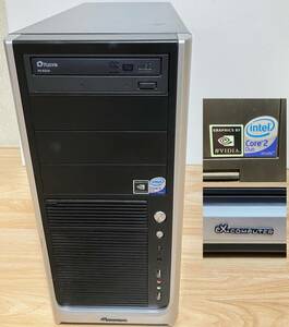 デスクトップPC Core2Duo E8600/8GB/グラボPX9600GT BIOS起動ジャンク(Windows Vista)B30J-8340E eX.computer LEADTEK(NVIDIA GeForce?)