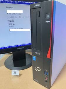 富士通 D583/K FMVD12013 i5-4590 BIOS起動,ジャンク(Windows8pro)デスクトップPC FUJITSU/ESPRIMO (36)