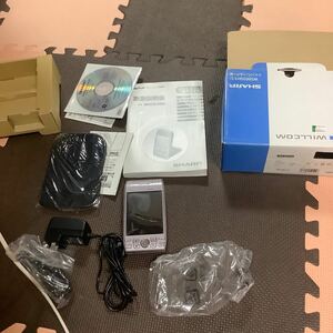 PDA PHS電話●WILLCOM シャープ WS003SH1(S) シャンパンシルバー　通電未確認