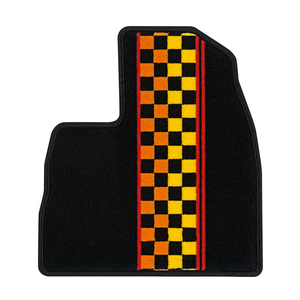  floor mat Deluxe * ultimate type sporty check yellow Ford Kuga H25/09-H28/12 right steering wheel 