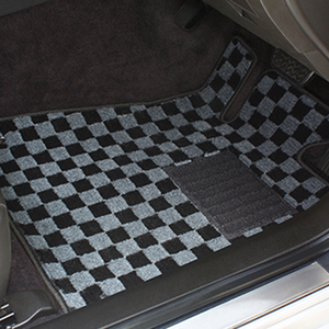  floor mat Deluxe type check * gray Peugeot 207CC H19/06-H24/10 right steering wheel 