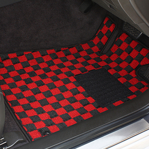  коврик на пол Deluxe модель проверка * красный Volvo V50 H16/05-H25/01 правый руль 