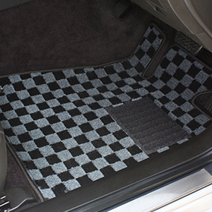  floor mat Deluxe type check * gray Peugeot 2008 R02/09- right steering wheel car 
