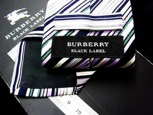 ◆E8492N◆在庫処分SALE◆バーバリー【ストライプ 柄】【ブラックレーベル】【BURBERRY】ネクタイ